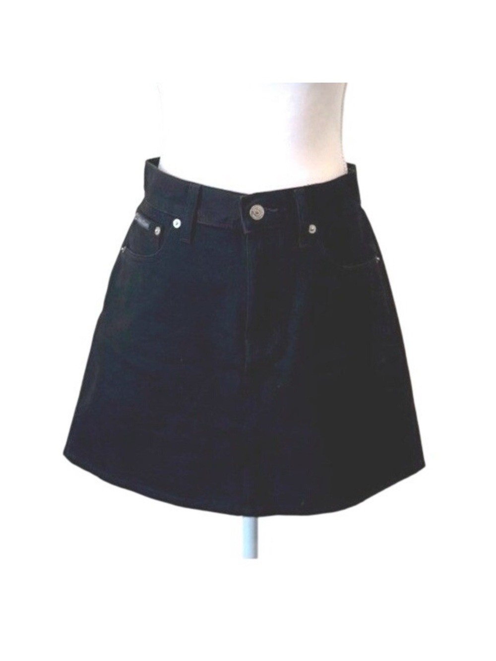 Black Mini Skirt with High Waist - Timeless A-Line Style